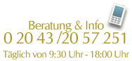 Beratung und Hotline